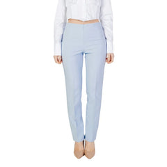 Sandro Ferrone Blue Polyester Pant - IT46 | L - Trousers