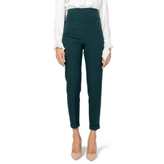 Sandro Ferrone Green Polyester Pant - IT40 | XS - Trousers