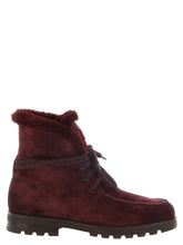 Santoni Bordeaux Calfskin Ankle Boots