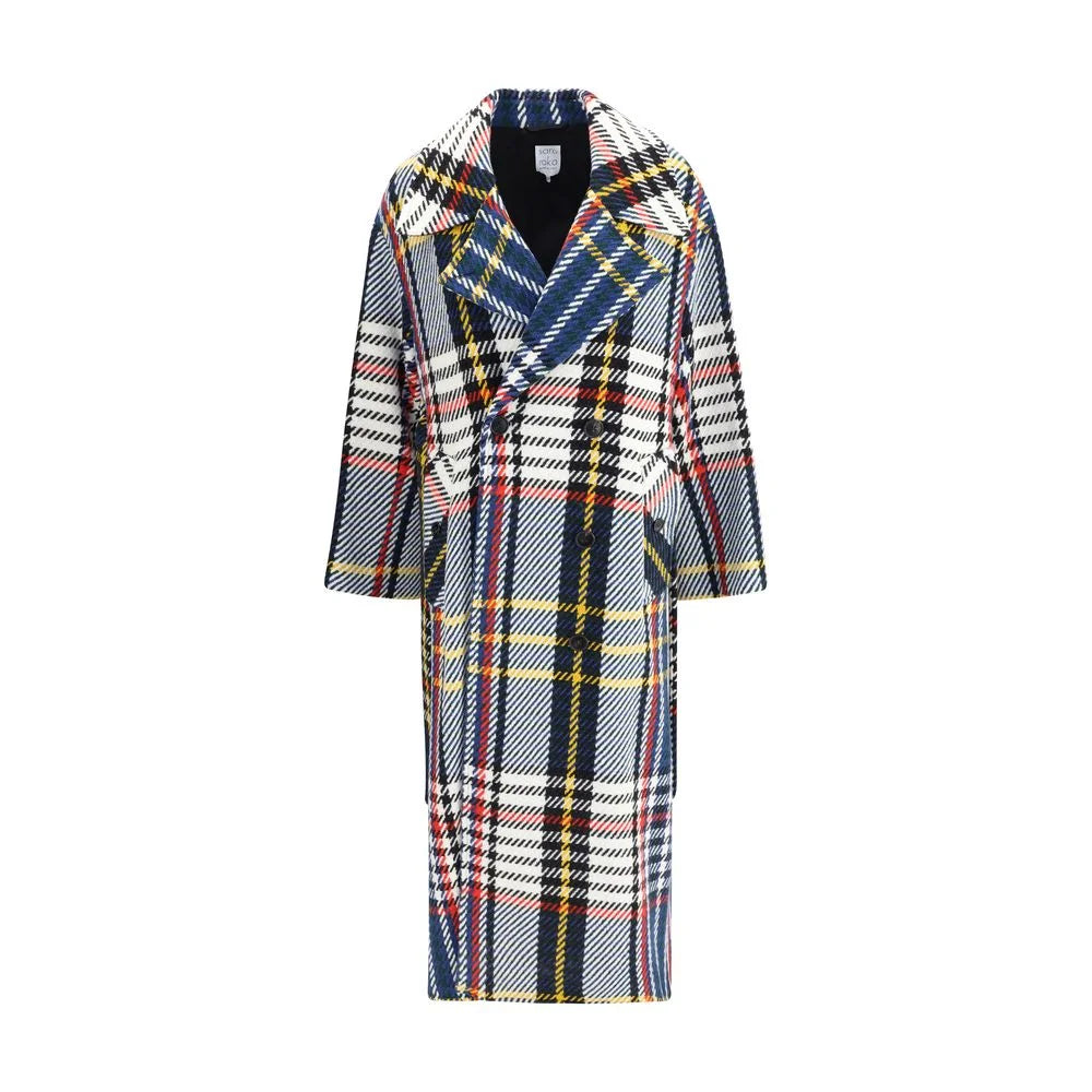 Sara Roka Check long Coat - IT42 | L - Overcoats