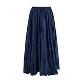 Sara Roka Crinkle-effect design pleated midi Skirt - IT40 | M - Skirts