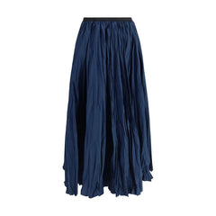 Sara Roka Crinkle-effect design pleated midi Skirt - IT40 | M - Skirts