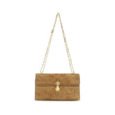 Savette Beige Calf Leather Bos Taurus Shoulder Bag