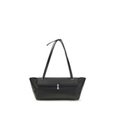 Savette Black Calf Leather Bos Taurus Shoulder Bag