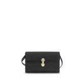 Savette Black Calf Leather Bos Taurus Shoulder Bag