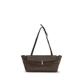 Savette Brown Calf Leather Bos Taurus Shoulder Bag