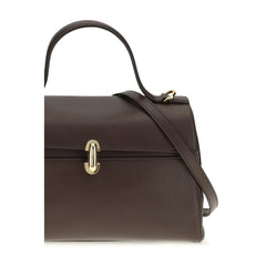 Savette Brown Calf Leather Bos Taurus Shoulder Bag
