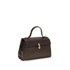 Savette Brown Calf Leather Bos Taurus Shoulder Bag