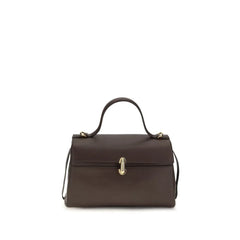 Savette Brown Calf Leather Bos Taurus Shoulder Bag