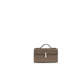Savette Brown Calf Leather Bos Taurus Shoulder Bag - Shoulder Bags