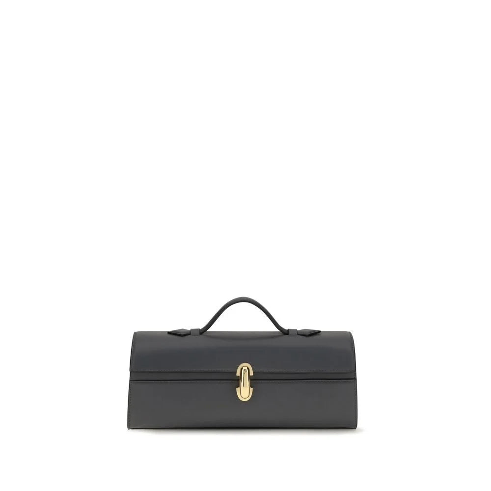 Savette Gray Calf Leather Bos Taurus Shoulder Bag