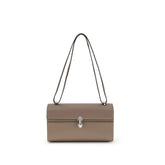 Savette Gray Calf Leather Bos Taurus Shoulder Bag