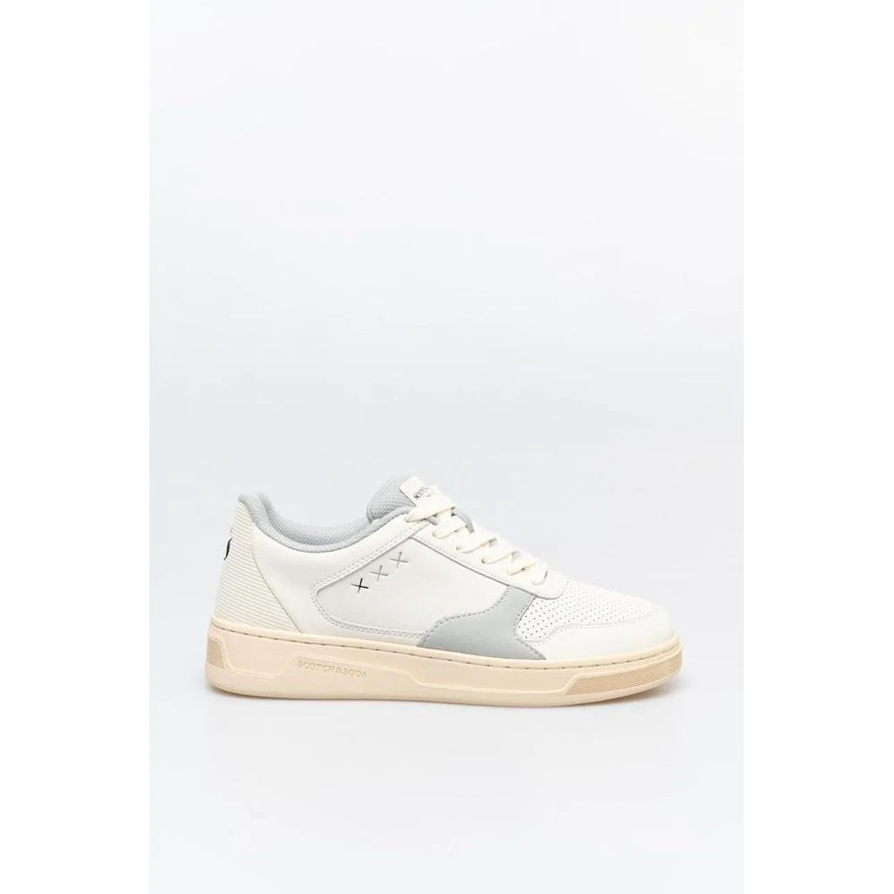 Scotch & Soda White And Low Top Sneakers