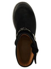 SECOND/LAYER Black Calfskin Ankle Boots