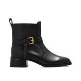See By Chloé Black Calfskin Ankle Boots - EU37/US7