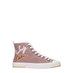 See By Chloé Pink Fabric High Tops - Sneakers