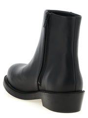 SÉFR Black Calfskin Ankle Boots