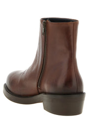 SÉFR Brown Calfskin Ankle Boots