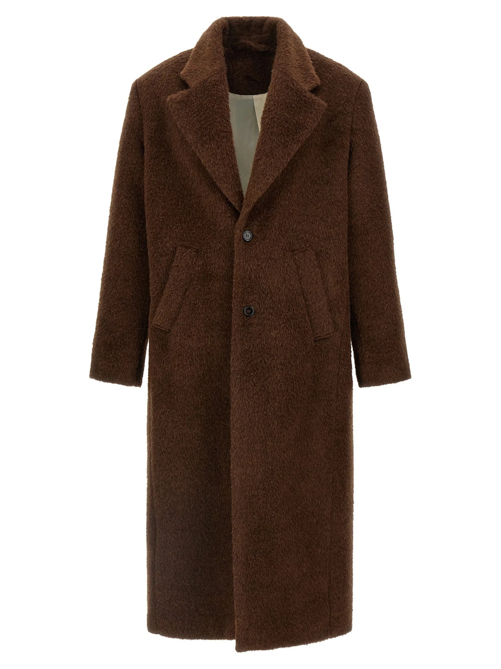 SÉFR Brown Wool Coat - L