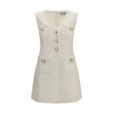 Self-Portrait Beige Polyamide Casual Dress - 8