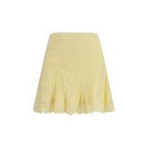 Self-Portrait Bicolor Viscose Mini Skirt