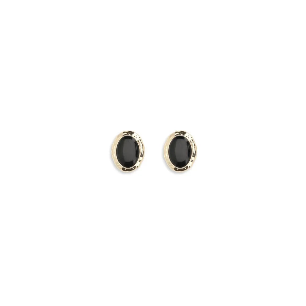Self-Portrait Black Brass Earrings - One Size