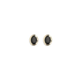 Self-Portrait Black Brass Earrings - One Size