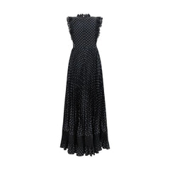 Self-Portrait Black Polyester Casual Dress