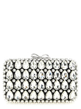 Self-Portrait Black Polyester Clutch Bag