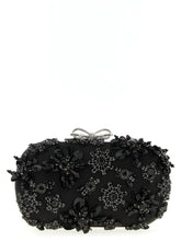 Self-Portrait Black Polyester Clutch Bag