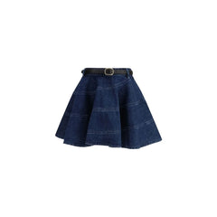 Self-Portrait Blue Denim Skirt - 10