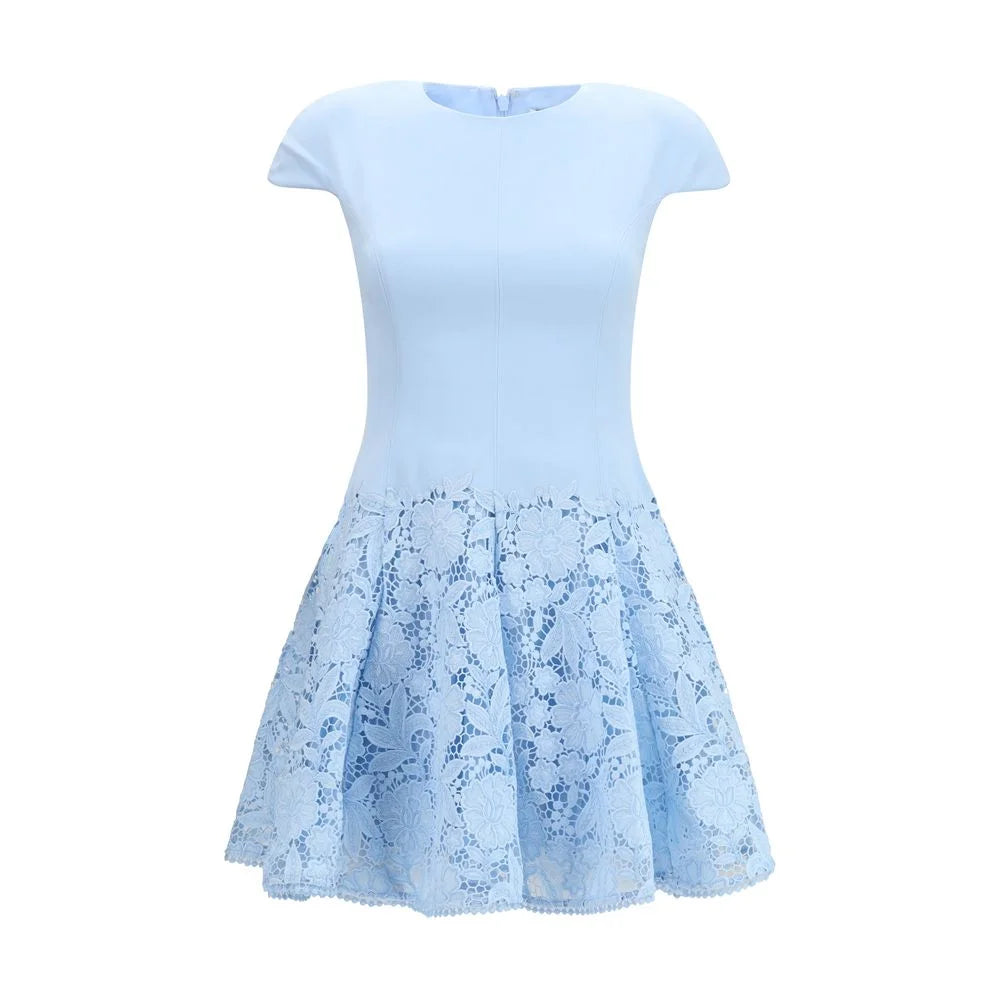Self-Portrait Blue Polyester Casual Dress - 8