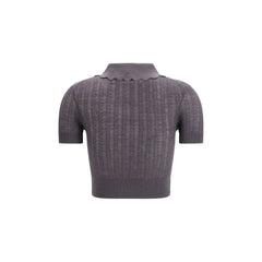 Self-Portrait Gray Wool Top