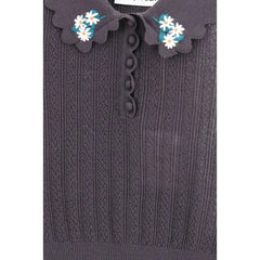 Self-Portrait Gray Wool Top