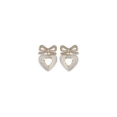 Self-Portrait Heart shaped bow Earrings - One Size - Earrings