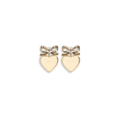 Self-Portrait Heart shaped bow Earrings - One Size - Earrings