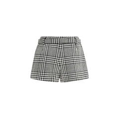 Self-Portrait Houndstooth wool Pants-skirt - 10