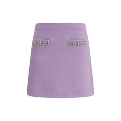 Self-Portrait Knit Miniskirt - Skirts