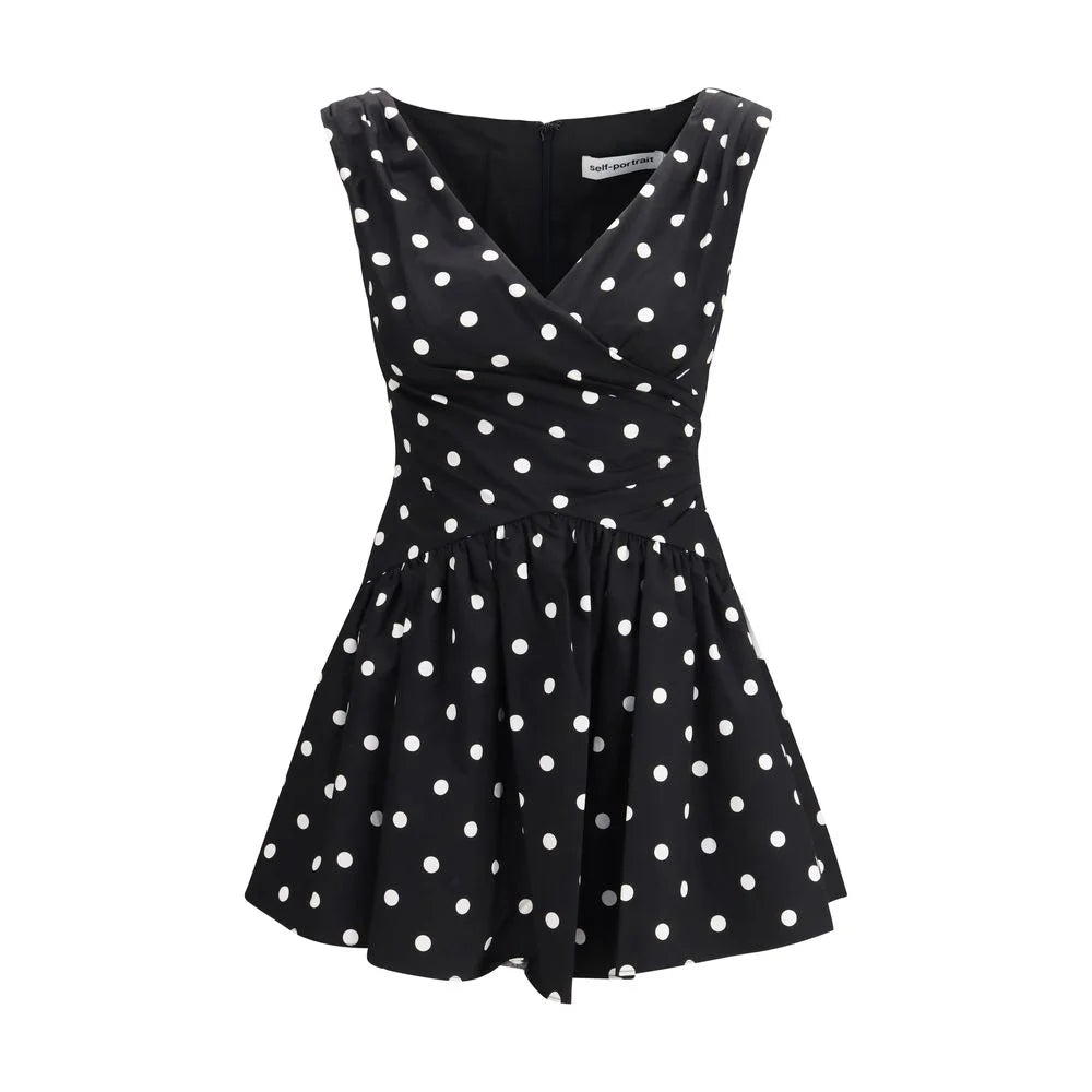 Self-Portrait Multicolor Cotton Casual Dress