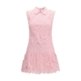 Self-Portrait Multicolor Polyester Casual Dress