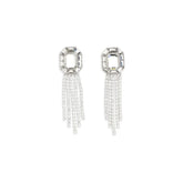 Self-Portrait Silver Brass Earrings - One Size