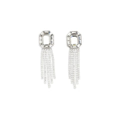Self-Portrait Silver Brass Earrings - One Size