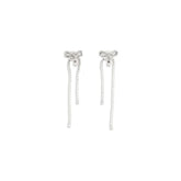 Self-Portrait Silver Brass Earrings - One Size
