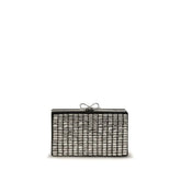 Self-Portrait Silver Glass Clutch Bag