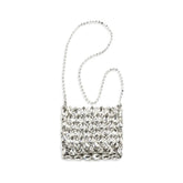 Self-Portrait Silver Polyester Shoulder Bag