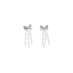 Self-Portrait White Brass Earrings - One Size