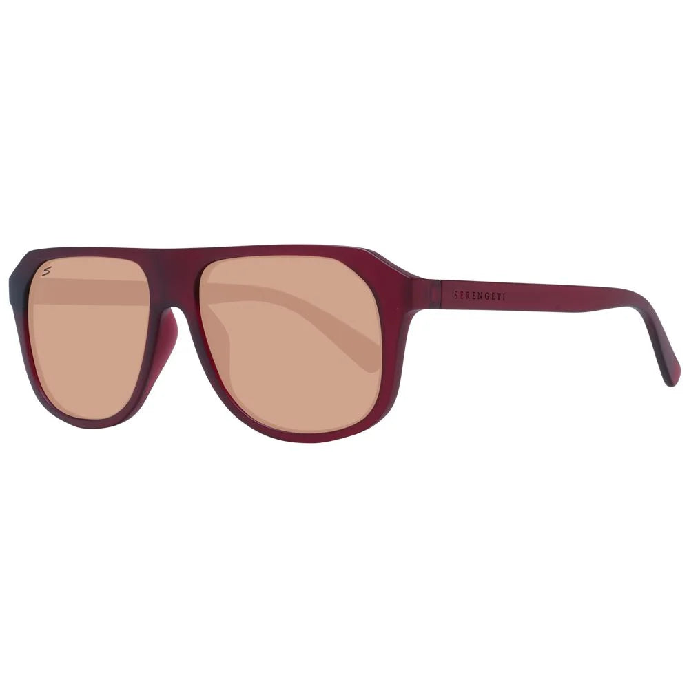 Serengeti Burgundy Men Sunglass - Sunglasses