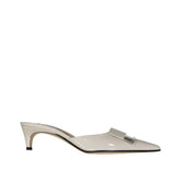 Sergio Rossi Beige Calfskin Mules - EU36/US6