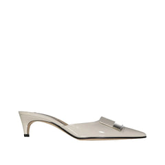 Sergio Rossi Beige Calfskin Mules - EU36/US6