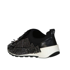 Sergio Rossi Black Fabric Athletic Sneakers